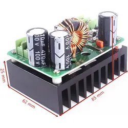 ماژول مبدل DC-DC افزاینده ولتاژ 600W 10A با امکان کنترل جریان خروجی
