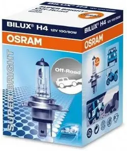 لامپ خودرو هفت رنگ 3 خار مارک اسرام OSRAM اصل مدل H4 100/80W