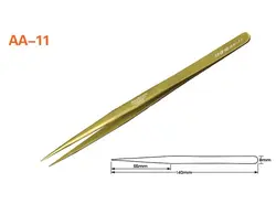 پنس موبایلی نوک تیز طلایی MECHANIC مدل AA-11