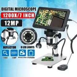 میکروسکوپ دیجیتال 1200X Portable Digital Microscope دارای نمایشگر 7 اینچی مدل DM9