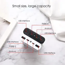 کیس پاوربانک KA4 فست شارژ QC با دو ورودی Micro - Type-C و دو خروجی USB