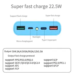 کیس پاوربانک KA4 فست شارژ QC با دو ورودی Micro - Type-C و دو خروجی USB