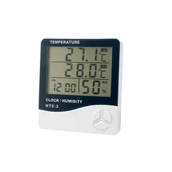 دماسنج و رطوبت سنج دیجیتالی با سنسور بیرونی دما HTC-2