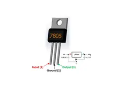 رگولاتور 5+ ولت 7805 پکیج TO-220 مارک ST اورجینال