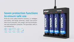 شارژر باتری لیتیوم اتوماتیک چهارتایی اکستار XTAR  مدل MC4S