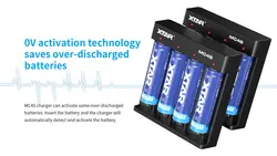 شارژر باتری لیتیوم اتوماتیک چهارتایی اکستار XTAR  مدل MC4S