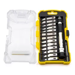 کاتر قلمی بدنه فلزی به همراه 13 تیغ یدک TNI-U