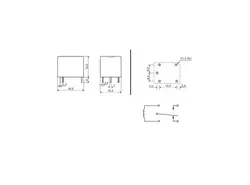 رله 12V-10A پایه میلون T73 مارک LIMING کد JQC-3F-1C-12VDC