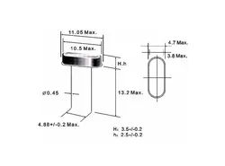 کریستال 4MHZ پکیج HC-49US