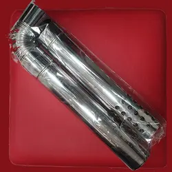 دودکش تک جداره استیل با رابط