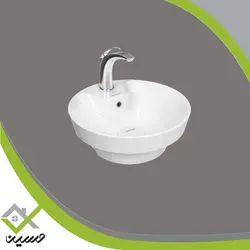 روشویی روکابینتی چینی کرد مدل صدف دور استایل 42