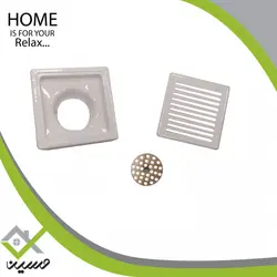 کفشور هفت سی استیل مدل راه راه کروم مات سایز 10*10 کد 7304