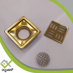 کفشور هفت سی مدل مشبک استیل کروم مات سایز 10*10