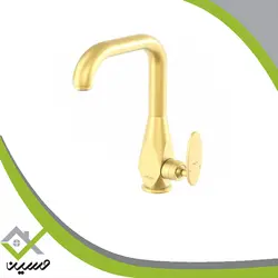 شیر روشویی علم دار کلار مدل برلیان طلا مات