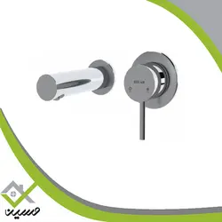 ملزومات روشویی توکار لاکچری کلار مدل فلور کروم