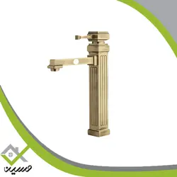 شیر روشویی پایه بلند کیان مدل کتیبه زیتونی