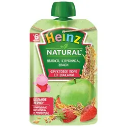 پوره ساندیسی سیب، توت فرنگی، غلات هاینز Heinz