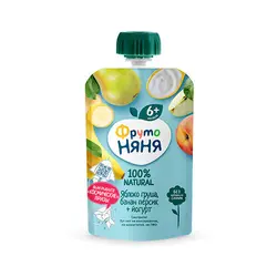 پوره ساندیسی سیب،هلو،گلابی،موز،ماست فروتونیانیا Frutonyanya