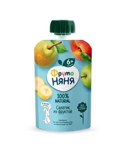 پوره ساندیسی سیب و موز و هلو و گلابی فروتونیانیا Frutonyanya