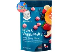 اسنک مخلوط توت و میوه گربر gerber