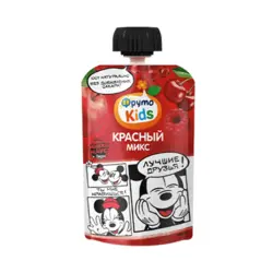 پوره ساندیسی سیب، گیلاس، تمشک و انگور قرمز 