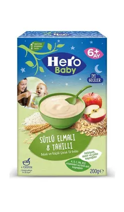 سرلاک 8غله با طعم سیب مخصوص شب هروبیبی Hero baby