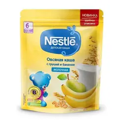 سرلاک جو دوسر با موز و گلابی به همراه شیر نستله Nestle