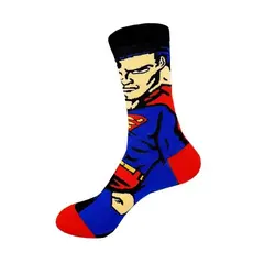 جوراب ساقدار صاف طرح سوپرمن 1 جفت
