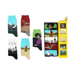 ست جوراب ساقدار فانتزی پک ایران من 5 جفت برند پاتریس