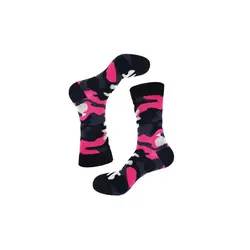 جوراب ساقدار زنانه طرح چیریکی صورتی برند پاتریس 1 جفت