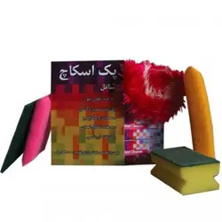 پک اسکاچ دکتر بیز - خرید تک به قیمت عمده پک نظافت ظروف 11 عدد ابر و اسکاچ بیز