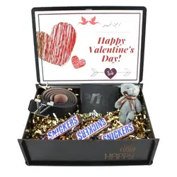 هدیه ولنتاین مردانه ست کیف و کمربند supreme تعداد 6 تیکه