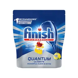 قرص ماشین ظرفشویی فینیش کوآنتوم 72 عددی  لیمو Finish