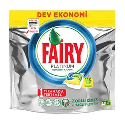 قرص فیری ماشین ظرفشویی پلاتینوم 115 عددی Fairy