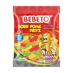 پاستیل ببتو 120 گرم BEBETO Sour Pome Fritz