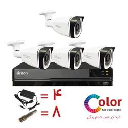 پک دوربین مداربسته وارم لایت HDTEC HT2063 - دوربین پلاکخوان