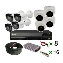 پک ۸ عدد دوربین مداربسته Full HD برایتون