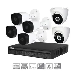 پکیج شش دوربین مداربسته داهوا B2-T2A21P