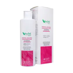 شامپو کراتینه وچه مناسب موهای رنگ شده و آسیب دیده حجم 250mL
