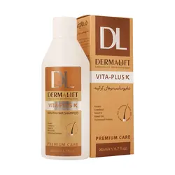 شامپو کراتین درمالیفت مدل vita plus k حجم 200mL