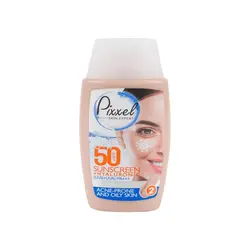 کرم ضد آفتاب پیکسل مناسب پوست چرب و جوش دار بژ طبیعی حجم 50mL