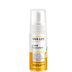 فوم شستشوی صورت سیوا لایف حاوی زردچوبه حجم 150mL