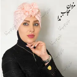 توربان گیپور گل رز - مزون حجاب ندا