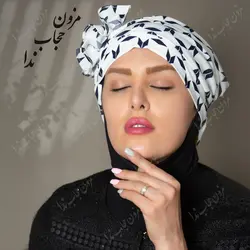 توربان مجلسی طرح دار - مزون حجاب ندا