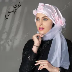 توربان مجلسی گلدار - مزون حجاب ندا