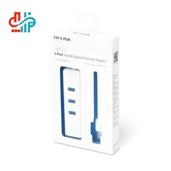 هاب USB 3.0 سه پورت و کارت شبکه تی پی-لینک مدل UE330