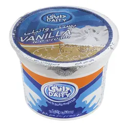 بستنی وانیلی لیوانی دایتی