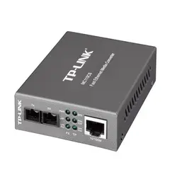 مدیاکانورتور فیبر نوری سینگل مود با پورت اترنت تی پی لینک 100Mbps Single-Mode Media Converter MC110CS
