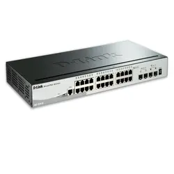 سوئیچ وب اسمارت 28 پورت 10,100,1000 دی لینک DGS-1510-28X D-Link
