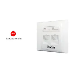 فیس پلیت دو پورت °45 کی نت پلاس مدل KP-N1141